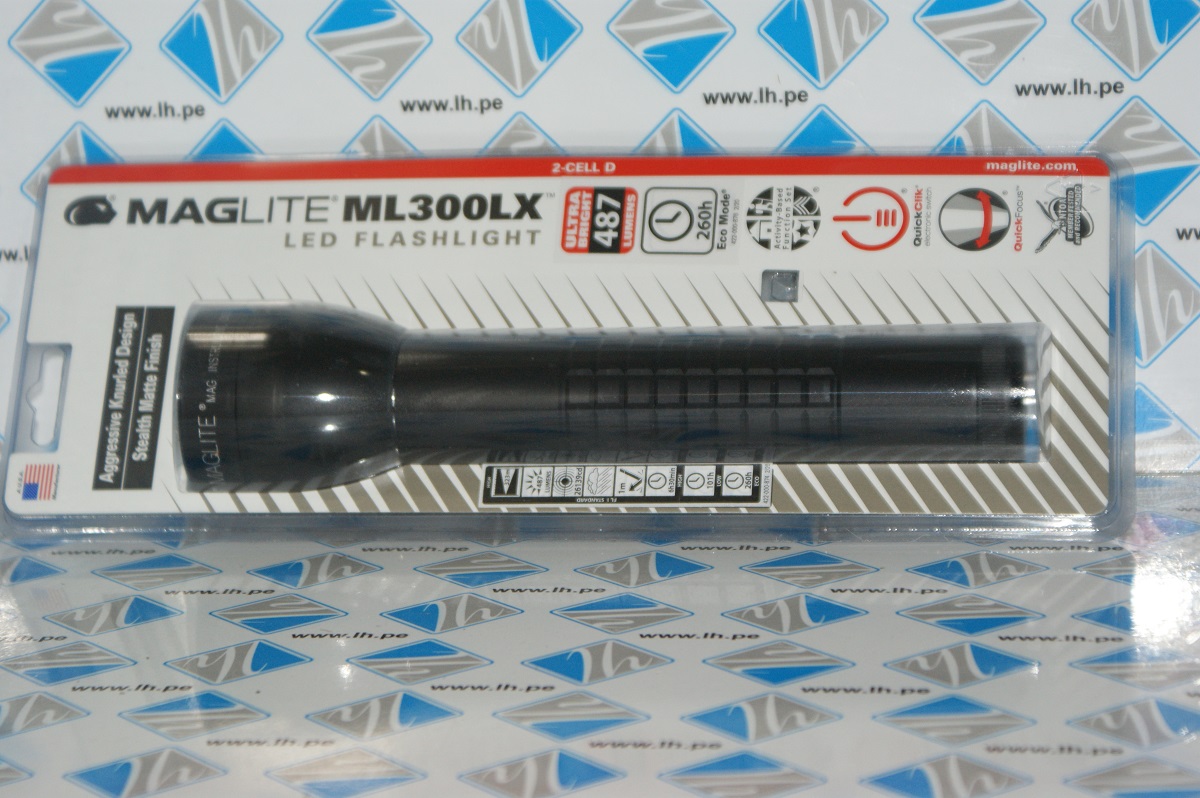 ML300LX-S2CC6 150-000-269   Linterna Full Size 2-Cell D 524 Lumen LED Flashlight in Clamshell